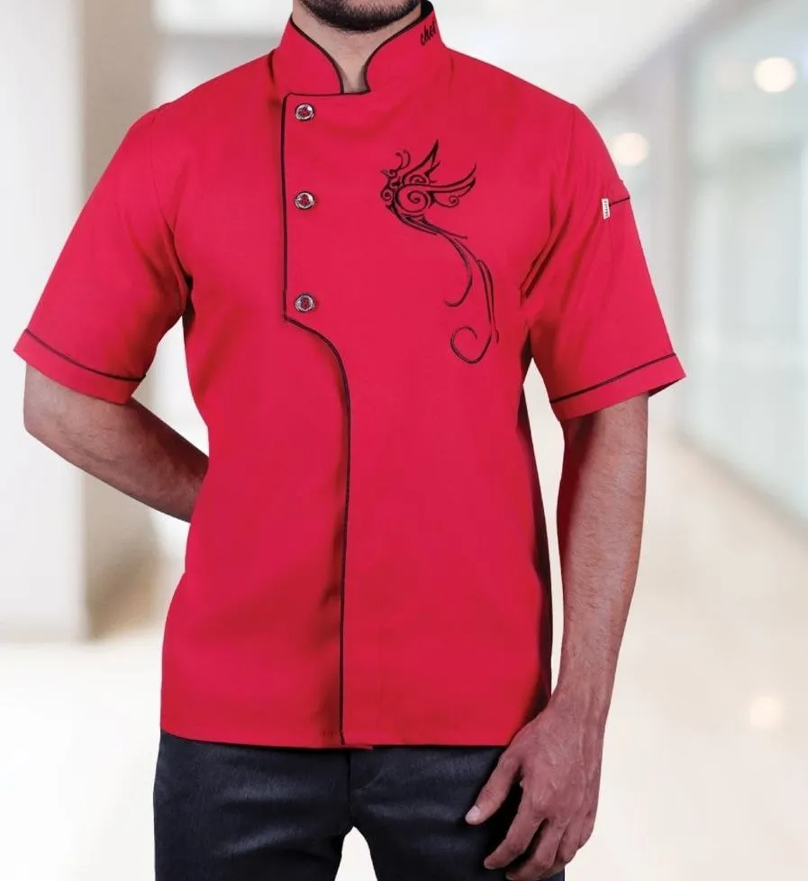 روپوش رستورانی یاشار قرمز مشکی