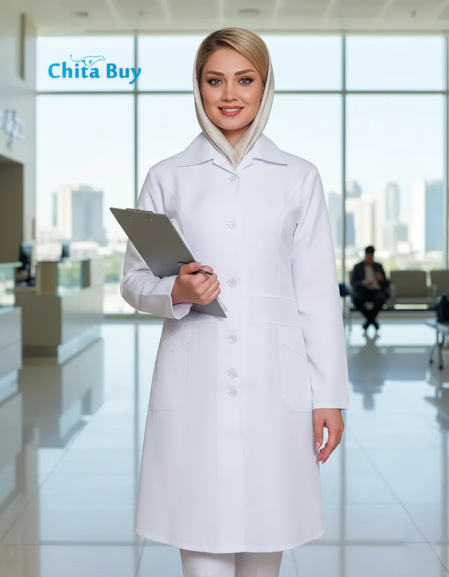 روپوش پزشکی زنانه مدل اسپرت