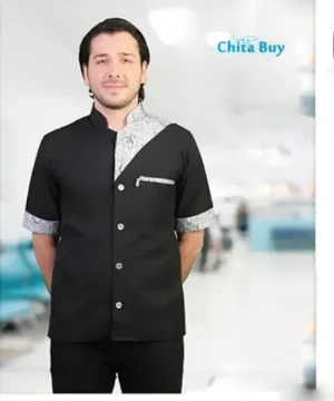 روپوش رستورانی مدل صدرا مشکی