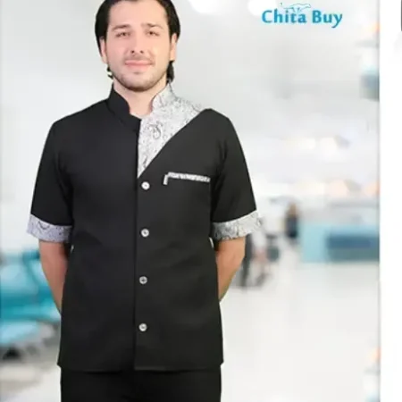 روپوش رستورانی مدل صدرا مشکی