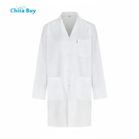 روپوش پزشکی مردانه دکمه فلزی