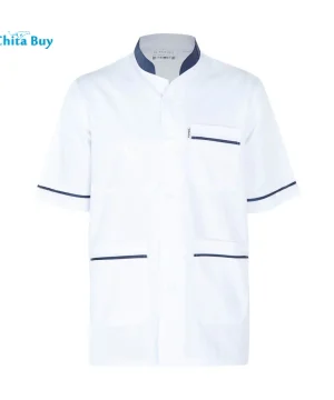 روپوش رستورانی مردانه مدل نوار سورمه ای