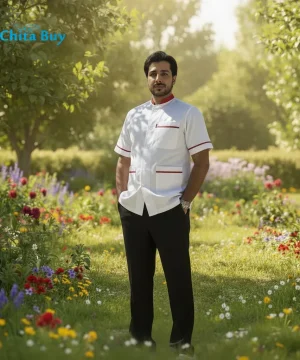 روپوش رستورانی مدل نوار قرمز