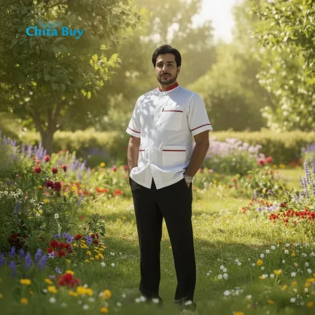 روپوش رستورانی مدل نوار قرمز