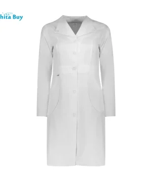 روپوش پزشکی مدل نیم یقه از روبرو