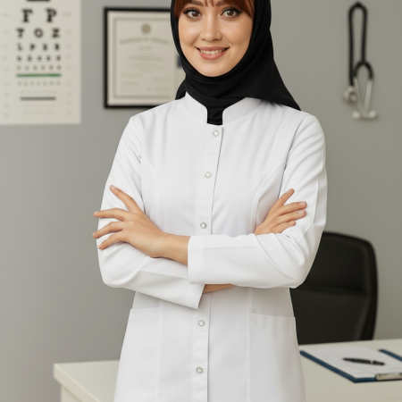 روپوش پزشکی زنانه مدل پارمیدا